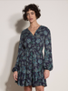 Painterly Floral Ruffle Dress
