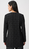 Textured Jacquard Collarless Jacket