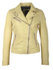Mauritius Pale Yellow Sofia Leather Jacket