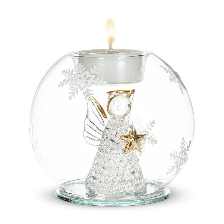 Spun Glass Angel in Sphere Votive - GoodThings
