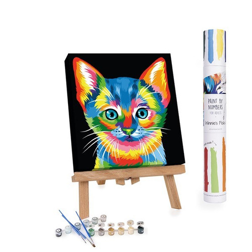 Colorful Kitten Paint By Number