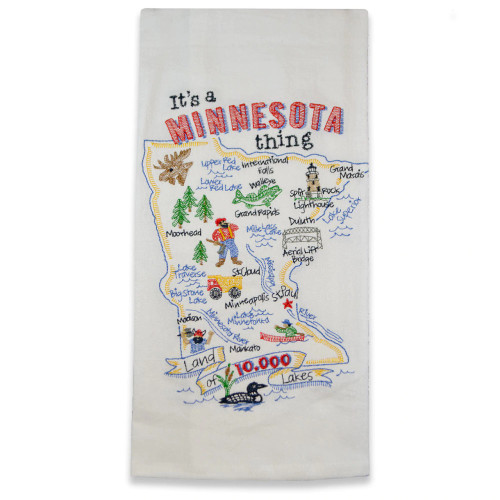 Minnesota Embroidered Towel
