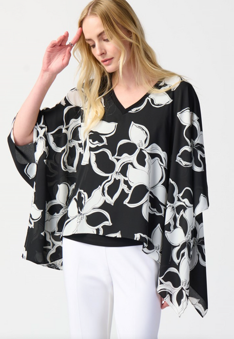 Flower Poncho Top