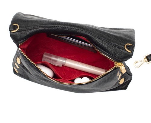 Black and brushed gold VIP Medium Crossbody Handbag