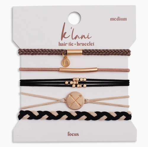 Focus Hair Tie Bracelet Set 