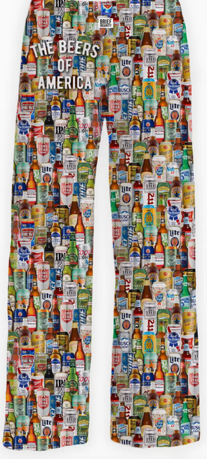 Beers of America Lounge Pants Brief Insanity