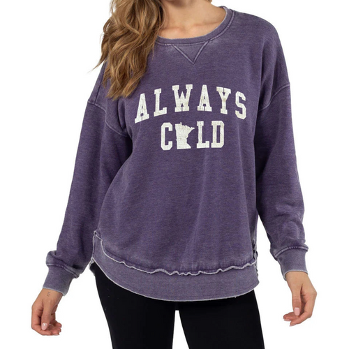 Always Cold MN Crewneck Sweatshirt - Purple