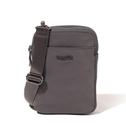 Smoke Twill Modern Take Two RFID Crossbody