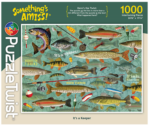 It's A Keeper Fishing 1000 Piece Puzzle Twist Something's Amiss