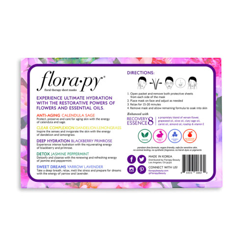 Florapy Assorted Set of 5 Sheet Masks