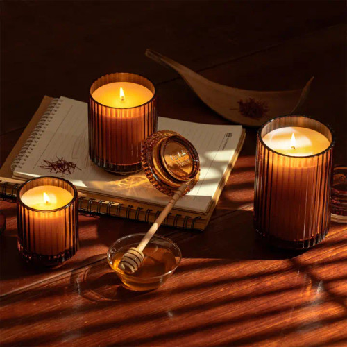 Amelie Saffron and Oud Candle