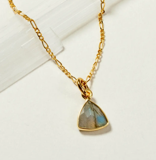 Labradorite Bermuda Triangle Necklace