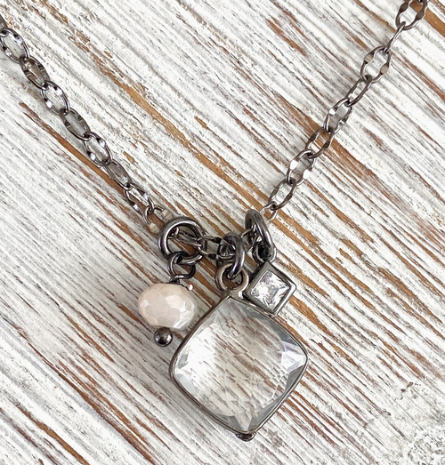 Moonstone Charm Necklace