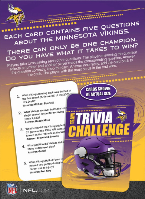 Minnesota Vikings Trivia Challenge