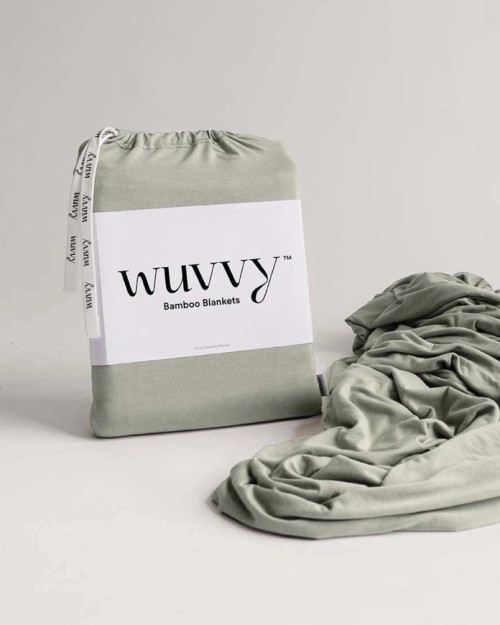 Wuvvy Bamboo Blanket - Sage/Small