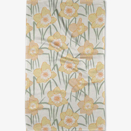 Spring Daffodil Fields Tea Towel