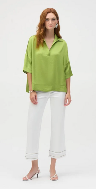 Hammered Satin Boxy Top