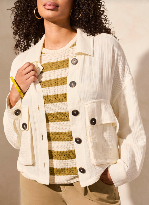 Gauze Button Jacket