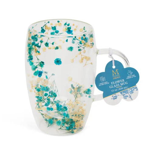Mug Cream/Blue Flowers