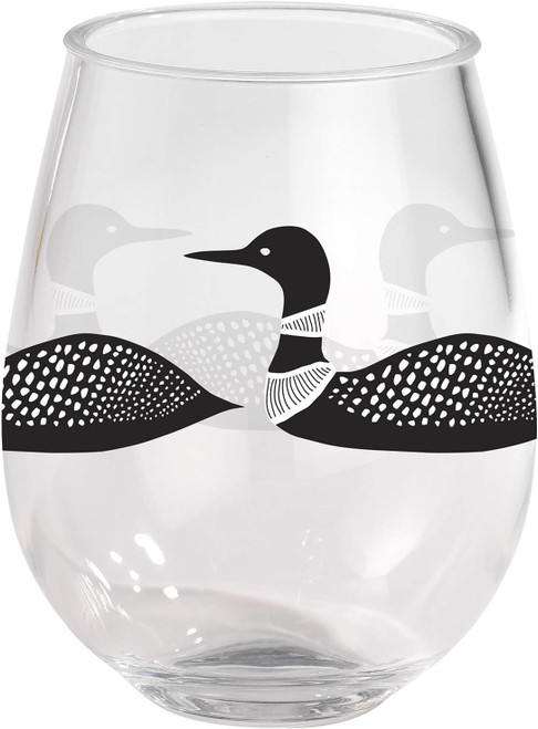 Loon Wine Acrylic Glass