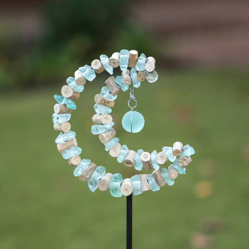 Crescent Moon Garden Stake