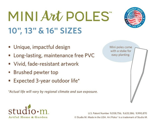 Grandparents are Love 13 Inch Mini Art Pole