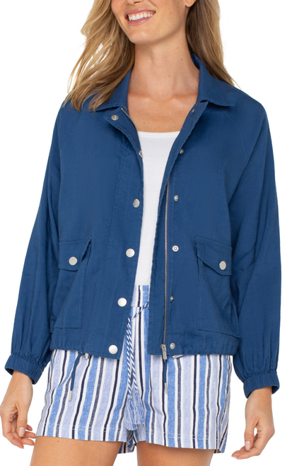 Liverpool's Raglan Sleeve Cinch Hem Jacket