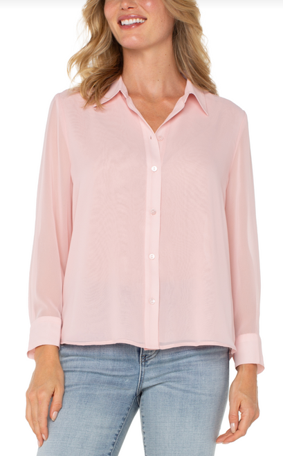 Liverpool's Soft Pink Pleat Back Top