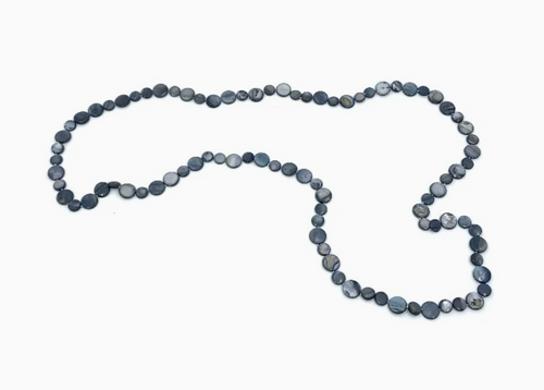 Black Single Strand MOP Necklace
