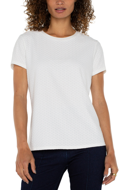 White Diamond Texture T-Shirt