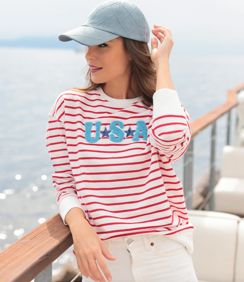 USA Stripe Sweater