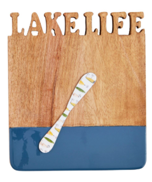 Lake Life Charcuterie Board and Spreader