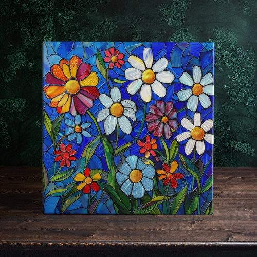 Wildflower Wonderland 6x6 Ceramic Art Tile