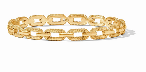 Julie Vos Gold Cheval Paperclip Bangle