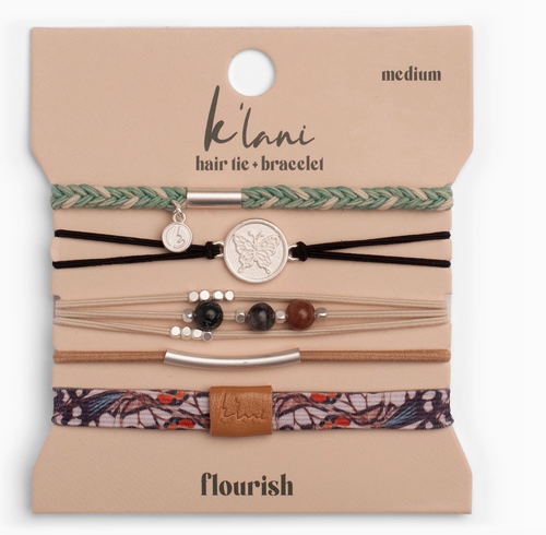 K'Lani's Flourish Hair Tie Bracelet Set