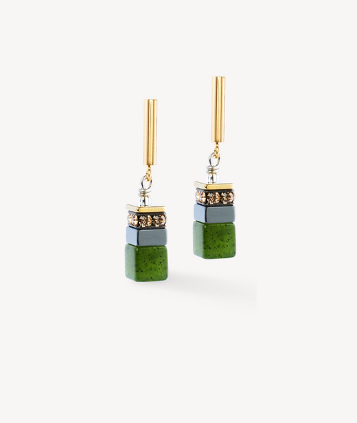 Coeur De Lion Green Gold Stickpin Earring