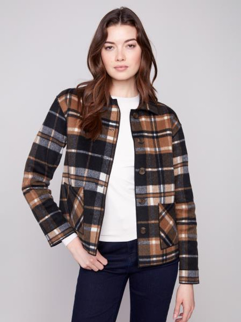 Charlie B Reversible Plaid Jacket
