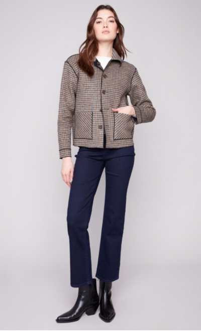 Charlie B Reversible Plaid Jacket