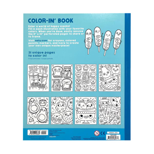 Happy Snacks Coloring Book