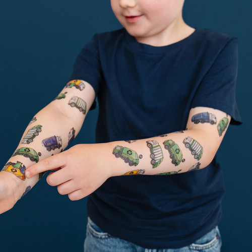 Recycling Truck Temporary Tattoos