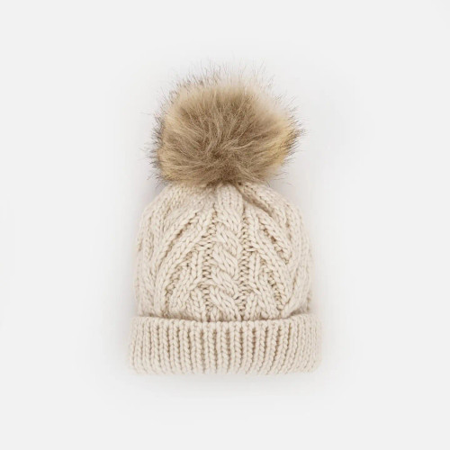 Natural Cable Beanie Hat
