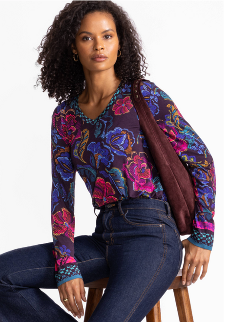 Johnny Was Aphaia Floral Janie Swing T-Shirt