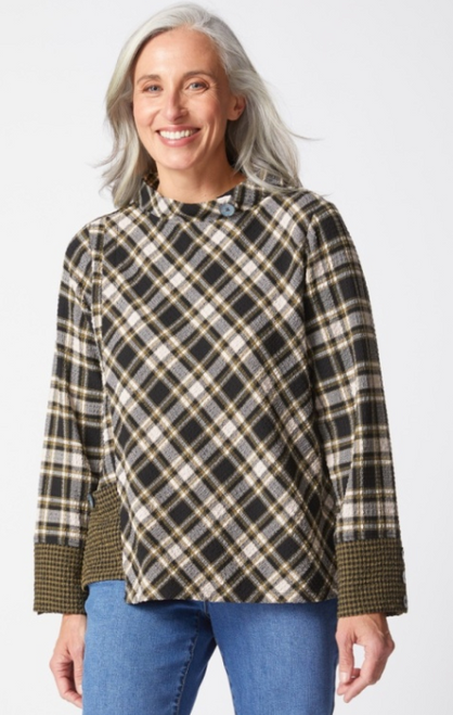 Girl Gone Plaid Asymmetrical Top