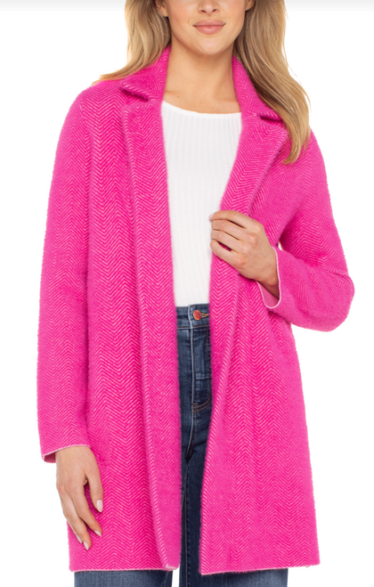Liverpool's Raspberry Pink Chevron Cardigan