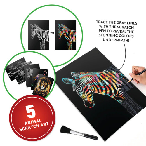 Animals Virtual Reality Scratch Art