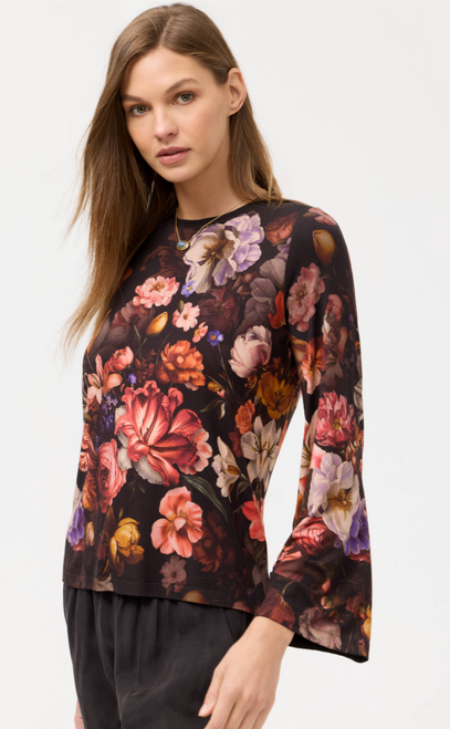 Johnny Was Beckett Janie Mock Neck T-Shirt