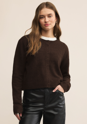 Chocolate Cherry Medina Cardigan