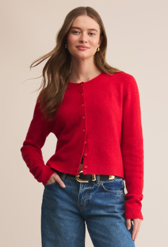 Festive Red Medina Cardigan