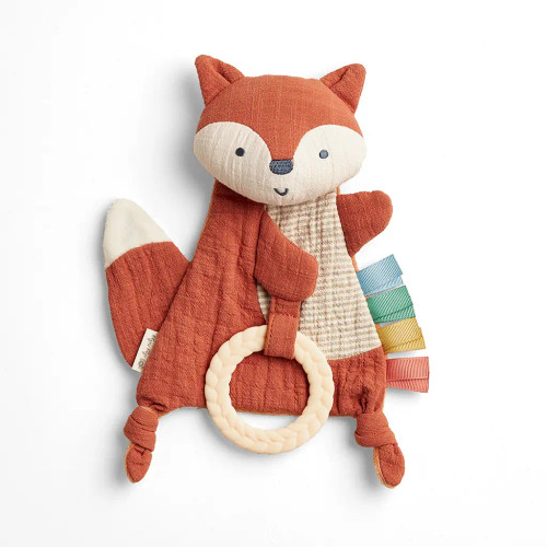 Itzy Ritzy Fox Bitzy Crinkle with Teether