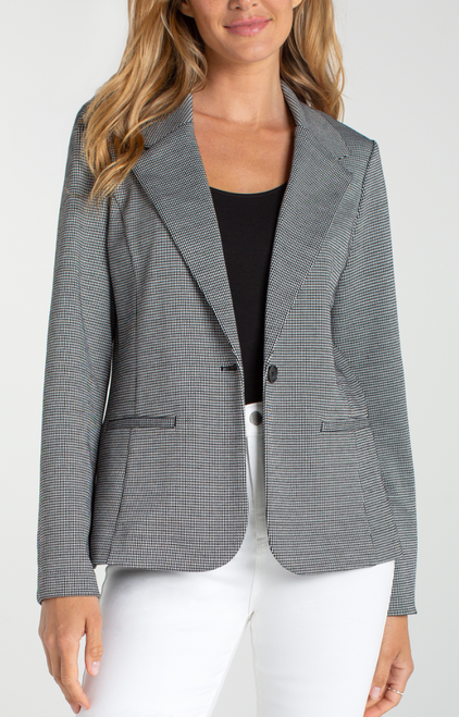 Mini Check Fitted Blazer